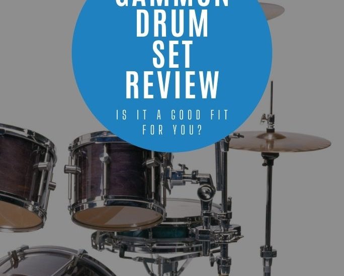 image showing half of a drum set with an overlay that reads, "Gammon Drum Set Review: Is it a good fit for you?"