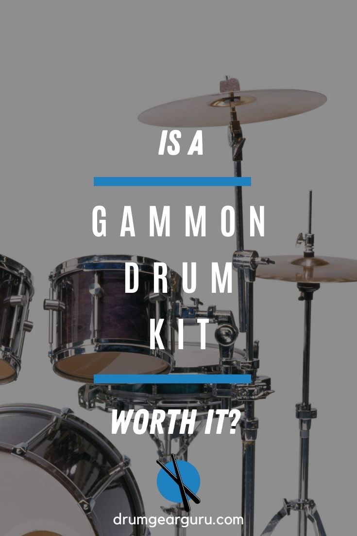 image showing half of a drum set, with an overlay that reads, "Is a Gammon Drum Kit Worth It?"